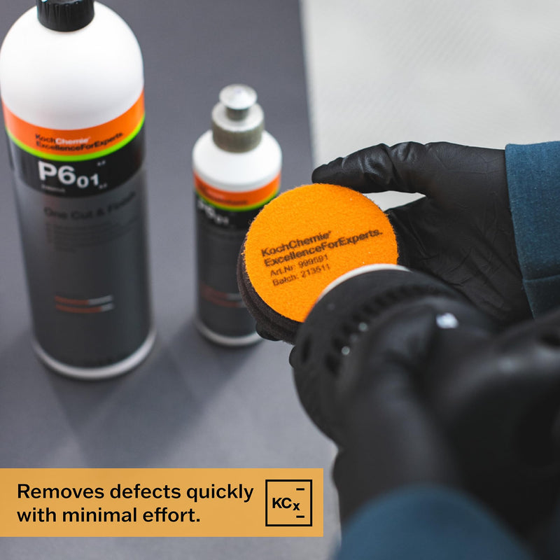 KOCHCHEMIE - One Cut Pad V2 - Medium Abrasive Pad for Removing Moderate Weathering & Scratches; Long-Lasting Compression Hardness; Contours Easily (45mm x 23mm) 45mm