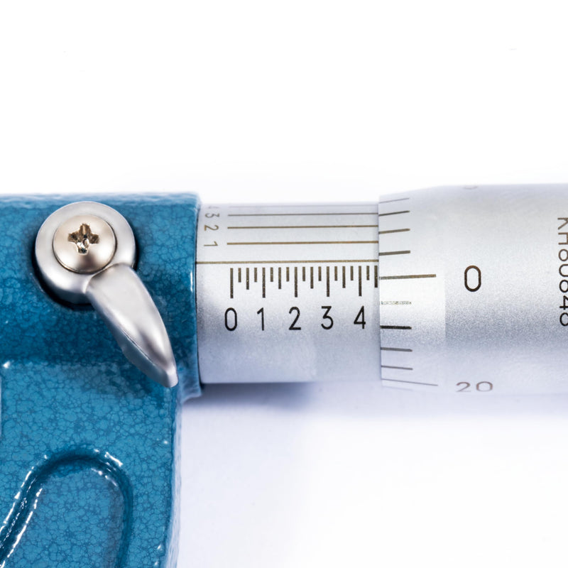 PEC Tools 0-1" Outside Micrometer | Industrial-Grade Precision, Hardened Steel, Ratchet Stop, Carbide-Tipped Measuring Faces, For Machining & Engineering 0-1“