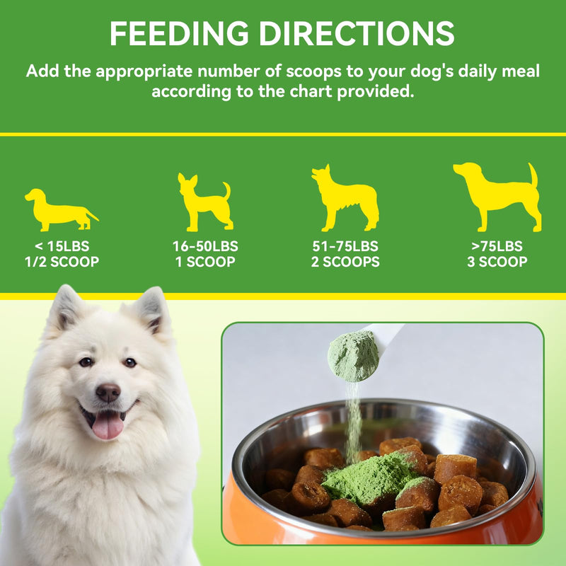 Dog Dental Powder - Plaque and Tartar Control with Bad Breath Freshener for Dog and Cat, Easy-Use Teeth Cleaning Powder with Mint,Suitable for All Breeds & Sizes,60 Day Supply