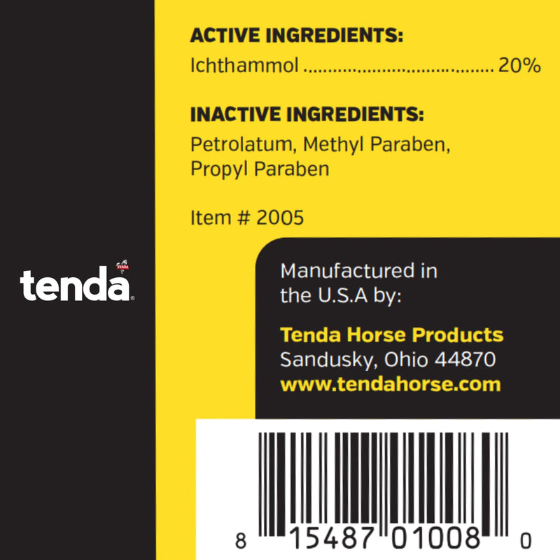 Tenda Horse Products 20% Ichthammol Salve for Horse Hooves, 16 oz. Jar. - PawsPlanet Australia