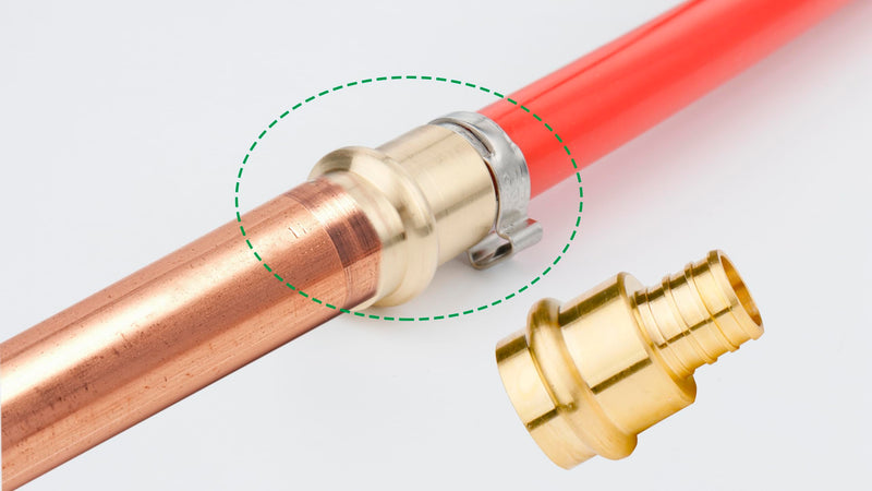 WHK 6 Pack 1" Press Pro press x 1" PEX Adapter Crimp Fittings Coupling 1" Press x 1" Pex