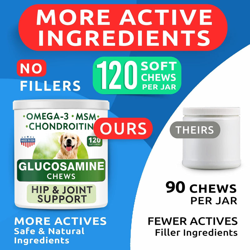 Allergy Relief Dog Treats + Glucosamine Dog Treats Bundle - Omega 3 + Pumpkin + Enzymes for Itchy Skin Relief + Joint Pain Relief and Hip Support Supplement w/ Chondroitin, MSM, Omega-3 - Made in USA