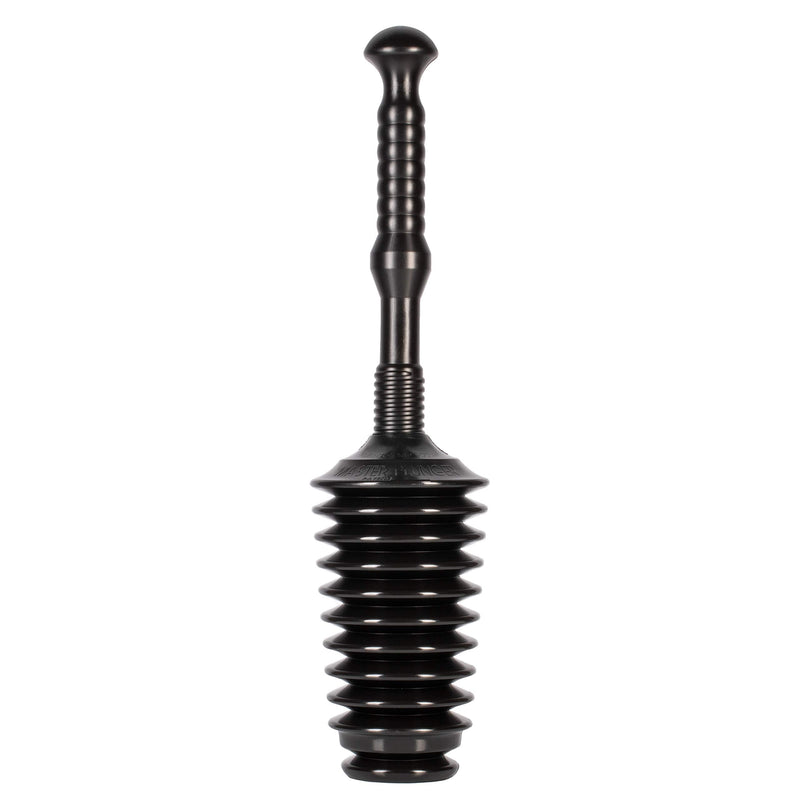 Master Plunger MP500-3TB Heavy Duty Bathroom Toilet Plunger Kit with Tall Bucket. Equipped with Air Release Valve, Black