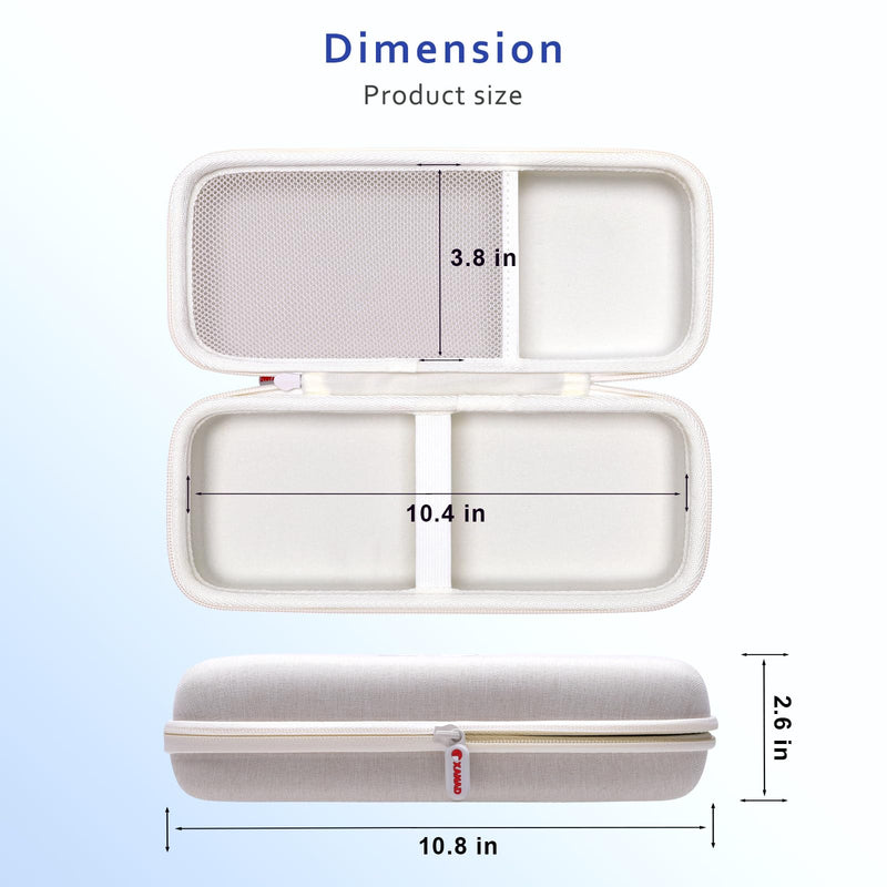 XANAD Stethoscope Case for 3M Littmann Cardiology III,II,IV,3M Littmann Master Cardiology/MDF MDOne Stainless Steel Stethoscope, Extra Pocket for Doctor & Nurse Accessories - Cream