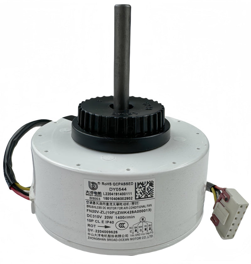 Air Conditioner Motor FN20V-ZL (ZWK428A000013) DC310V Brushless DC Motor for GREE Central air Conditioner,20W 1400r/min DC Fan Motor 3 Years Warranty