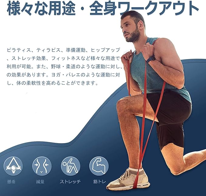 Croch NT40092 Training Tube, Chin Up Tube, Fitness Tube, Elastic Tube, Stretch, Muscle Training, Exercise Band, High Strength, Durable, Pull-Up Aid Tube, Training, Yoga, Unisex, - NewNest Australia