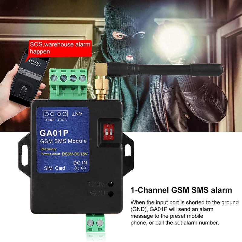 GSM Power Failure Alarm, Send SMS Alert to 6 Preset Phones, Smart & Slim GSM Design Box, Support Connecting Different Sensors