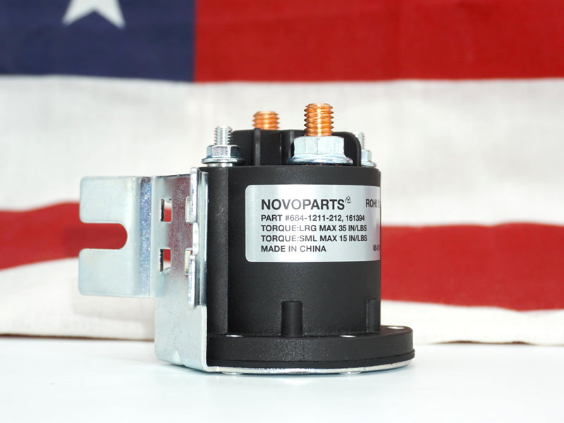 Solenoid Switch Relay 12V 150A 4 Terminal 161394 684-1211-212 Starter Solenoid Motor Relay DC Contactor HYD01633 HYD08831 Compatible with 684-1251-212 684-1261-212 684-1211-212-06 Max 800A