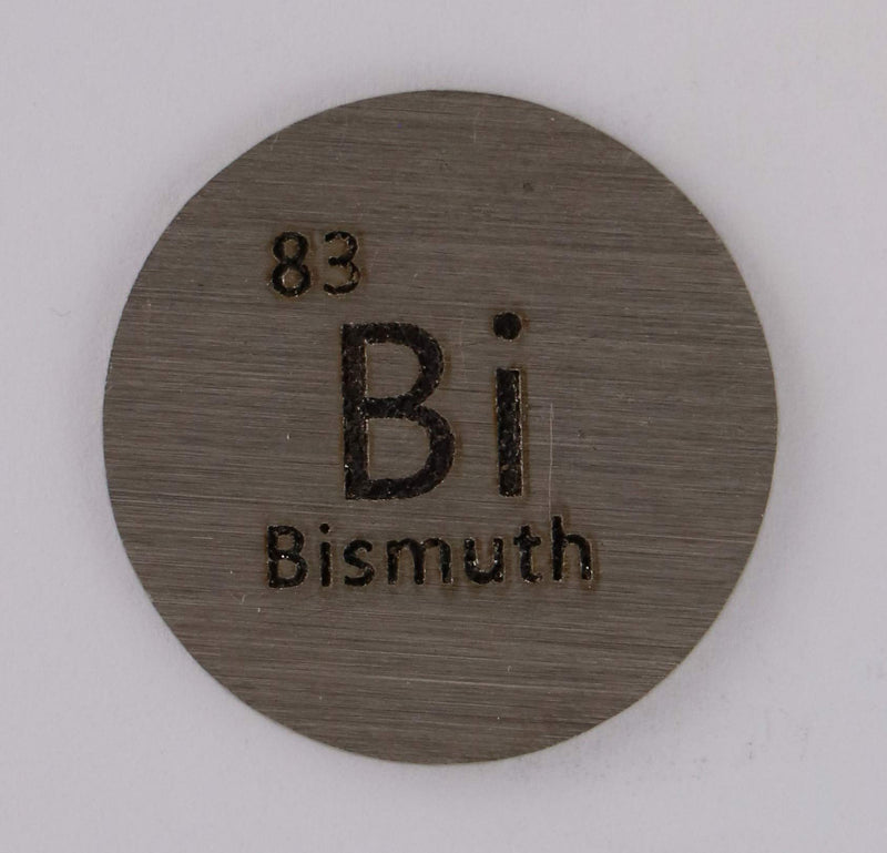 Bismuth (Bi) 24.26mm Metal Disc for Collection or Experiments