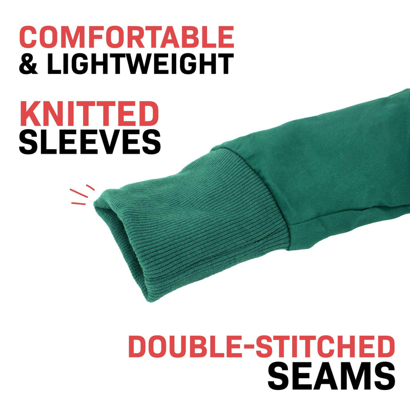 Cloth Procedure Medical Gown, Washable Reusable Gown, Long Sleeve & Elastic Cuff, 100% Cotton, Unisex, Large