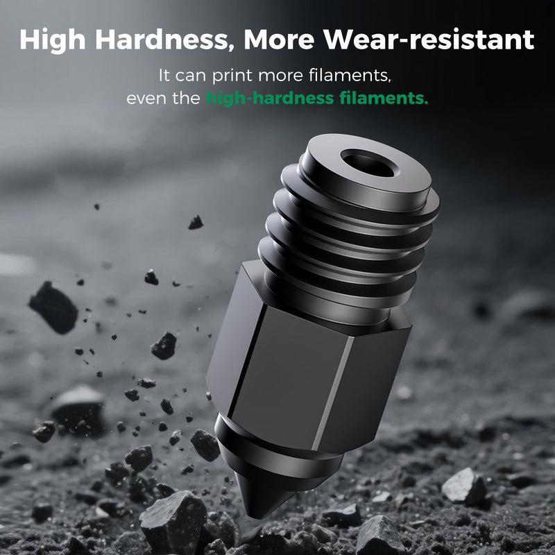 Creality Ender 5 Max Nozzles, Upgrade 3D Printer Hardened Steel Hotend Nozzle, High-end Nozzles Kit, Official Heating Block Nozzle, Less Clogging, High Hardness Wear-Resistant (0.4 0.6 0.8mm 8PCS) Hardened Steel-8PCS