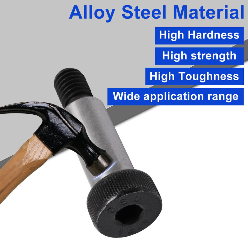 6Pcs Alloy Steel Hexagon Socket Head Shoulder Screw Bolt 3/8" Shoulder Dia,5/8" Shoulder Length,5/16"-18 UNC Thread 3/8*5/8