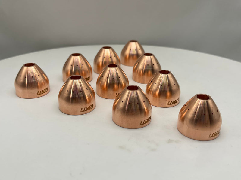 10Pcs 120977 Shield Cap Gouging Cup for Hypertherm Powermax 1000/1250/1650 T60/T80 Plamsa CuttingTorch