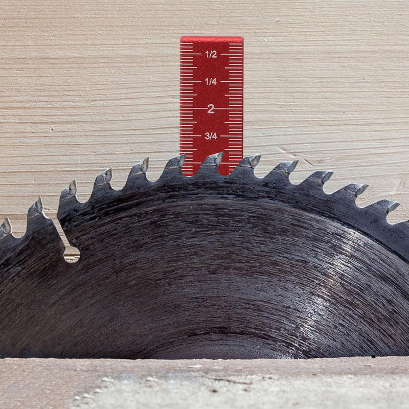 Aluminum 45/90 Degree Layout Thickened Triangle Ruler,Imperial and Metric Scales Isosceles Right Triangular high-Precision Measuring Ruler,Square Measuring Tool for Woodworking,MG-045R Red