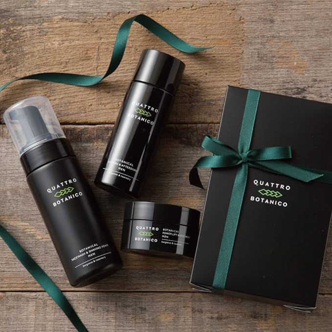 Quattro Botanico (Men Present, Facial Cleansing & Lotion & Cream) Botanical Basic Skin Care Gift Set for Men Men Men Cosmetics Birthday - NewNest Australia