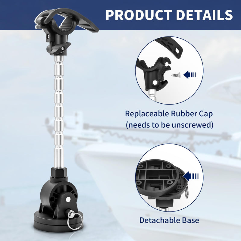 Acelane Trolling Motor Stabilizer Mount Support Compatible with Minn kota Terrova/Riptide Terrova/Ulterra/Riptide Ulterra/PowerDrive, with Installation Screws