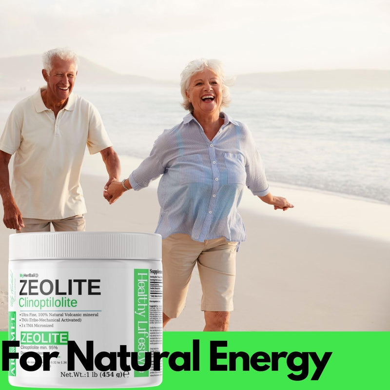 Zeolite Powder | 1 Pound - 454 g | Ultra FINE Less-Than 1 µm | Clinoptilolite 95% | 3X Activated | Safe, Gentle, & Effective Energy | Original Zeolite Powder (454 Servings) | Myherbalid - PawsPlanet Australia
