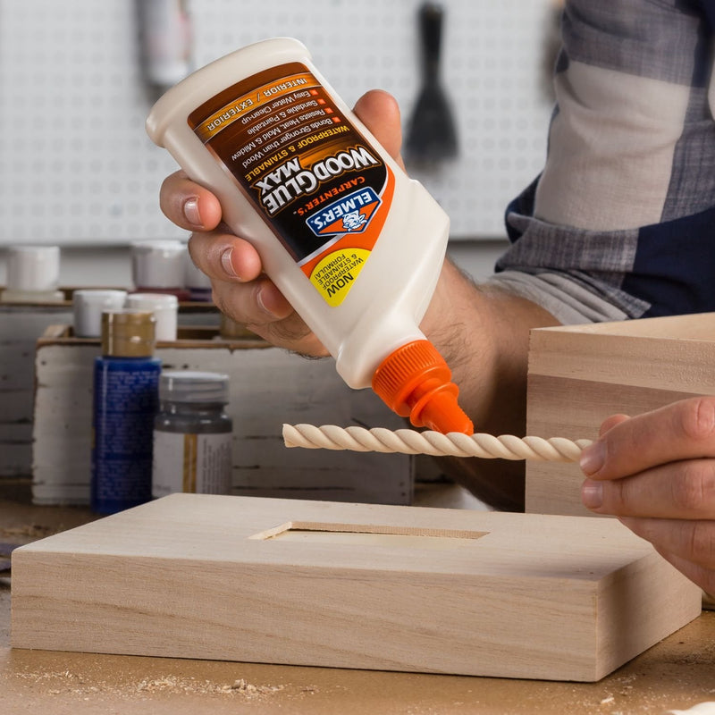 Elmer's E7310 Carpenter's Wood Glue Max Interior and Exterior, 16 Ounces, 16 Fl Oz