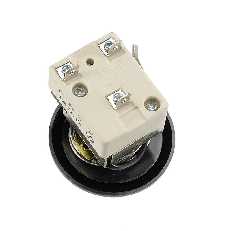 uxcell 1NO 1NC 250V 16A 50-400C Temperature Control Switch Capillary Thermostat for Oven Refrigerator Heater, 0.7m, with 2 Screws&3 Crimp Terminals