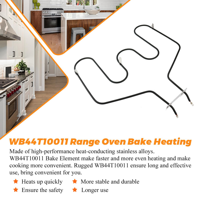WB44T10011 Oven Range Stove Bake Element by Blutoget - Fit for GE Hotpoint Ken-more Oven JBP78WB4WW,JBP66WB4WW, JBP78WB1WW,JCBP80SK2SS - Replace WB44T10059, 820921, AP2030997, PS249286, EAP249286