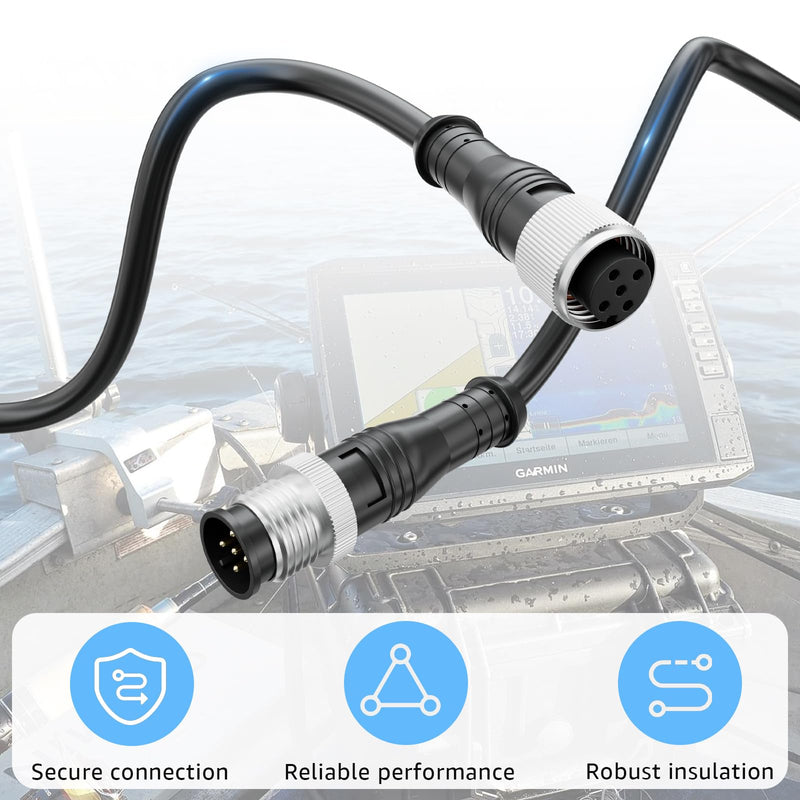Sigely 2 Meter NMEA 2000 (N2K) Backbone Drop Cable, 6.5 FT Extension Cable for NMEA 2000 Network Compatible with Lowrance Simrad B&G Garmin Device
