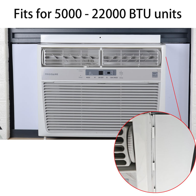Window Air Conditioner Foam Insulation Panels,AC Side Insulating Panel Kit,2 Pack,White, 17in High x 10 in Wide x 1in Thick