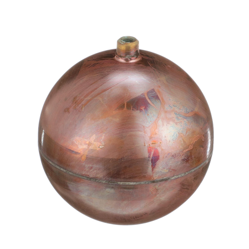 Watts FLT-C Series 4" Heavy Duty Copper Float for Float Valves in Control Assembly, 1/4"-20 Female Thread Connection, Overlapping Joints, Max Working Temperature 200° F 4 Inch