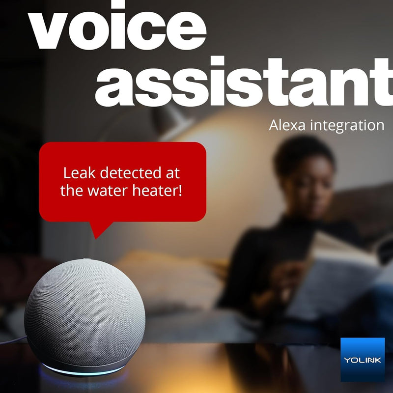 Water Leak Sensor 4 with 105dB Audio Alarm 3-Pack, SMS/Text, Email & Push Notifications, Freeze Warning, LoRa Up to 1/4 Mile Open-Air Range, w/Alexa, IFTTT, Hub Required!