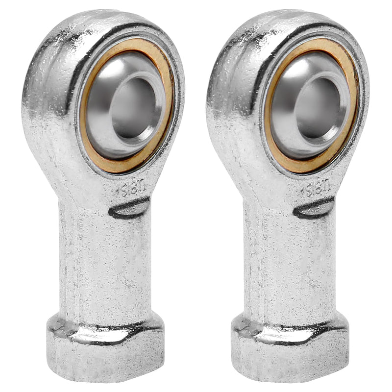 Othmro 2Pcs SI8T/K Rod End Ball Bearings Bearing Steel Self-Lubricating Rod End Joint Bearing 8mm M8 Female Thread Connector Joint Bearing Right Hand Rod End Bearing CNC Equipment with Jam Nut