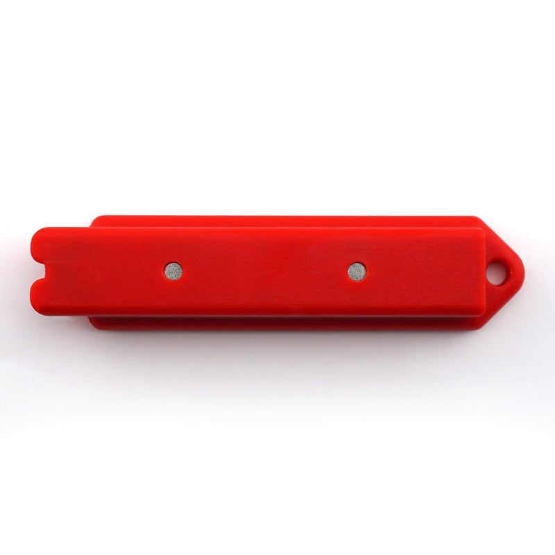Master Magnetics Magnetic Stud Magnet Finder with Shield - Drywall Screw and Nail Locator, Red, 07612 1 Count (Pack of 1)