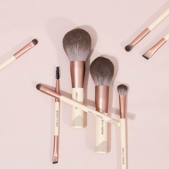 ISABELLA PHANTOM Double Ended Eyebrow Brush, Eyebrow Brush, Eyeliner & Screw Brush, Diagonal Flat Brush, Eyelash Brush, Makeup Brush, Makeup Brush, Cosmetic Brush, High Quality Fiber Bristle, Easy to - NewNest Australia
