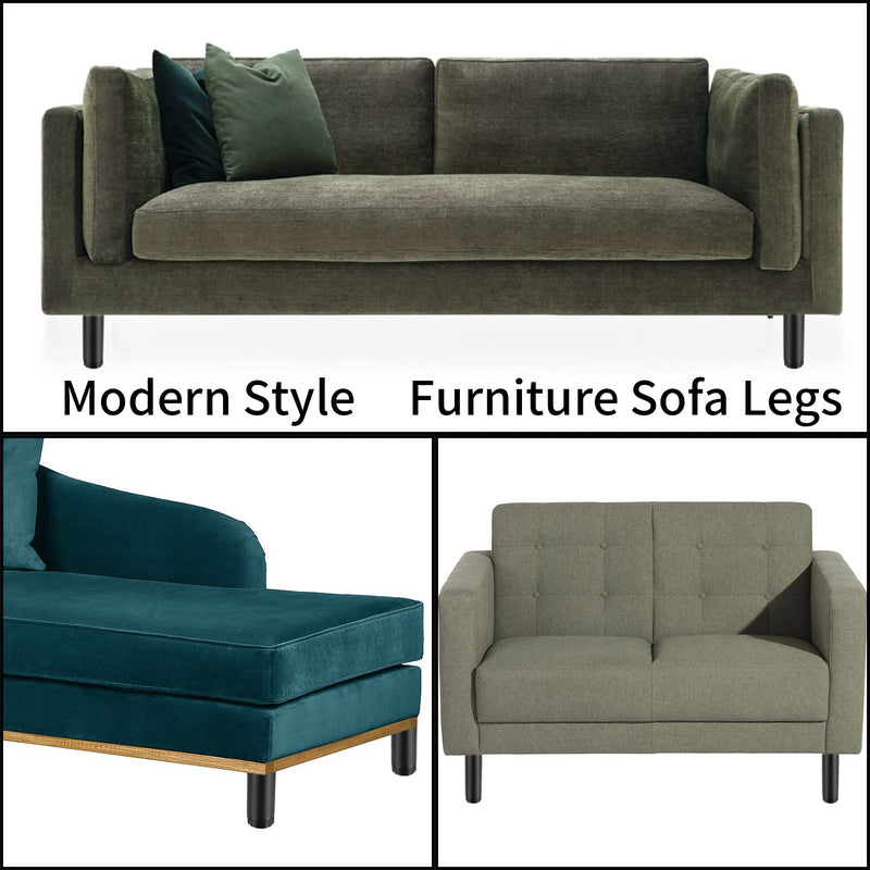 4 Pcs Furniture Legs, Metal Cabinet Legs, 6 inches/15 cm Adjustable Furniture Support Feet for Kitchen Shelves Sofa Table Chair Desk Cupboard Furniture Adjustable Legs Feet Foot 15cm/6"