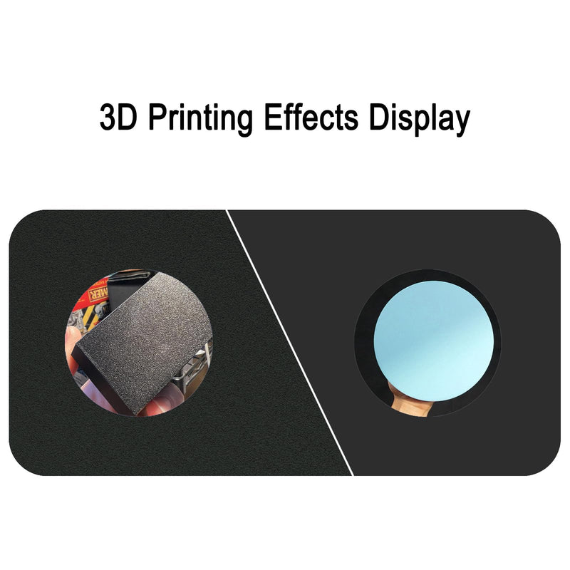 355 x 346mm Build Plate for Bambu Lab H2D/H2S 3D Printers, Smooth Black PEI + Textured Black PEI Good Adhesion Spring Steel Plate for Bambu Lab H2D/H2S Smooth Black PEI+Textured Black PEI