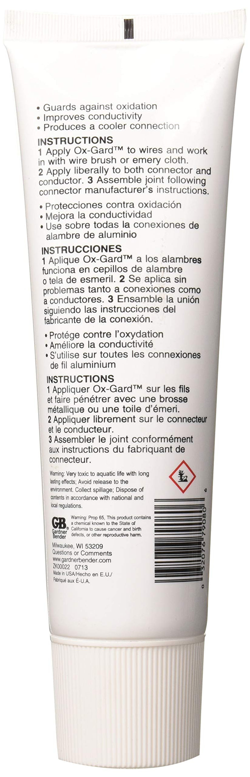 Gardner Bender OX-800 8OZ Anti-Oxy Compound, 1 Count (Pack of 1), 8 Fl Oz