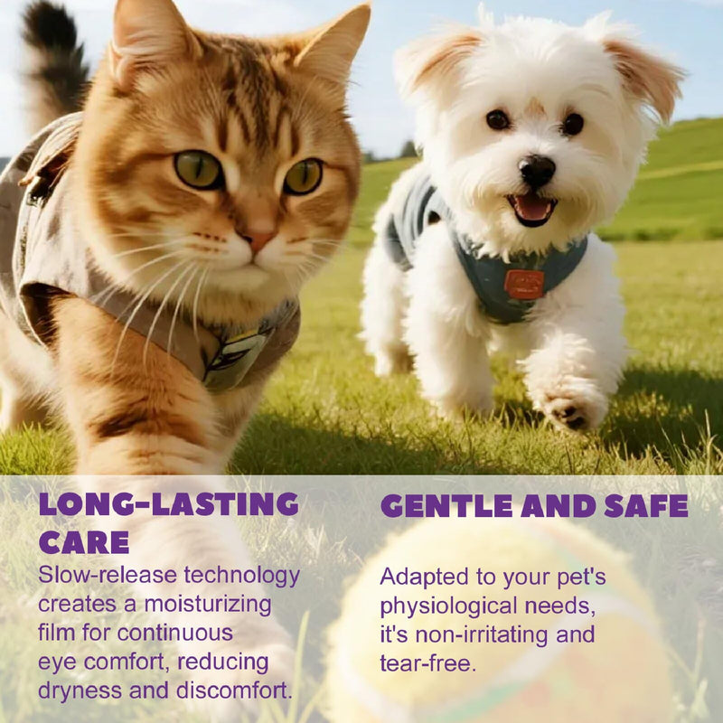 JoanofArc Eye Ointment for Dogs & Cats, Pet Eye Gel Gently Moisturizes Dry Eyes, Portable Daily Care Pet Balm for Pet Dogs & Cats Gentle Care, 0.53 oz/15g