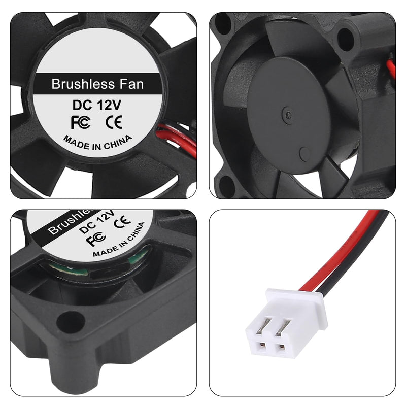 6pcs 3010 12V DC Brushless Cooling Fan 30x30x10mm Mini Quiet Cooling Fan for DIY 3D Printer Extruder Hotend V6 V5 Computer Fan 3010 DC 12V