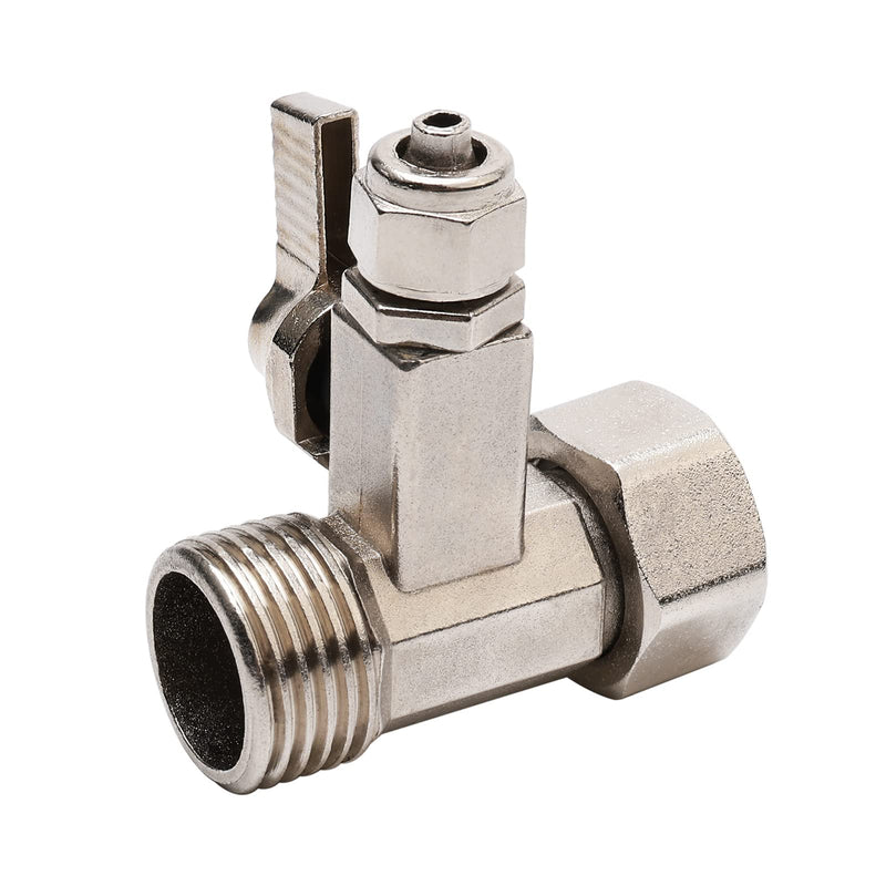 PT 1/2 (3/4Inch/ 19.5mm/ 20.3mm) to 1/4"(6.8mm) RO Feed Water Adapter Ball Valve Faucet Tap Feed Reverse Osmosis