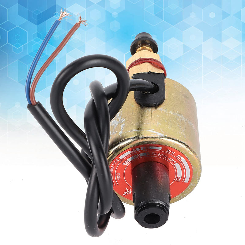 Electromagnetic Oil Pump Plunger Pump Electromagnetic Induction for Small Processing Machinery Lathes Milling Drilling Machines Grinders with Lubrication Cooling(AC110V 13W)