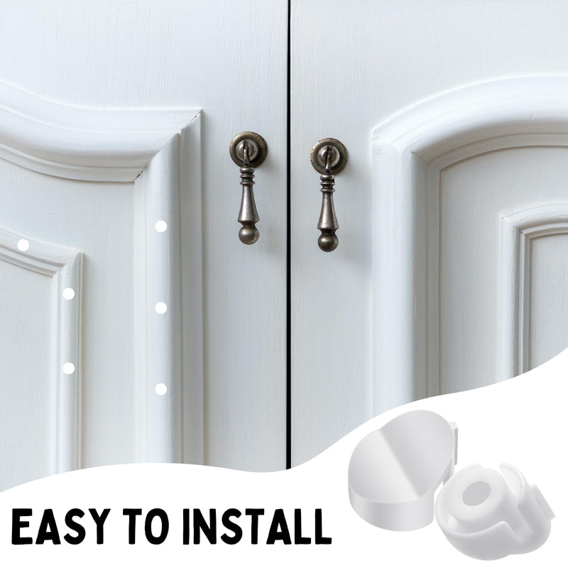 50 Pcs Door Screw Hole Plugs Entry Door Frame Plugs Plastic Diameter 1/4 x 5/16,White (Compatible with Odl/Western Reflection) Compatible with Odl/western Reflection