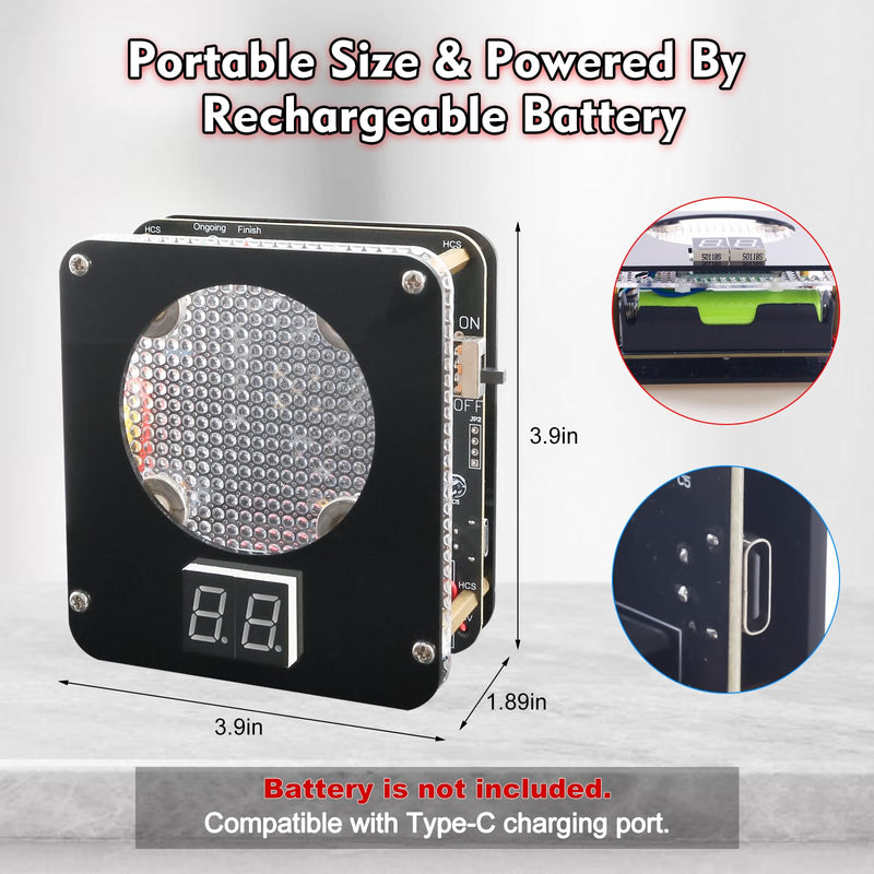 DIY Laser Target Soldering Kit, Build Your Own Electronic Shooting Game with Digital Score Counter, STEM Light Sensor Soldering Project with Adjustable Volume & Brightness,Father's Day Present