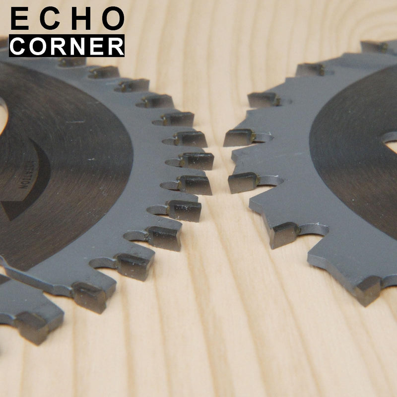 5-1/2" (10mm Arbor) Circular Saw Blades 48Tooth+24Tooth, Heavy Duty Combo Pack Carbide TCT Fine Cut Fine Finish Crosscut Framing Ripping Wood Plywood MDF Plastic Veneer Lumber Laminate 5-1/2" x 10mm Arbor x 24T/48T