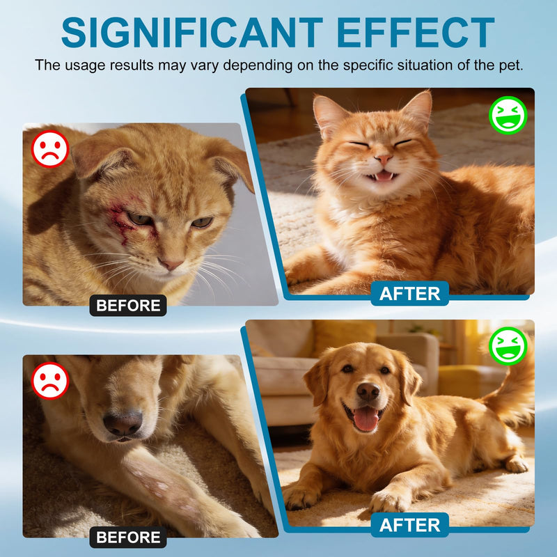 Dog Wound Care Hydro Gel, Hot Spot Solution for Dogs and Cats, Relieves Itchy Skin and Irritations, for Pets Bites, Scratches, Cuts, Ulcers,Safe If Licked, 2 Packs 80ml