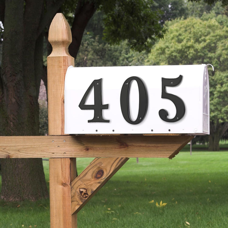 ALTAIR Stainless Steel House Number, Black Floating Modern Metal House Address Numbers, Anti-Rust Zinc Alloy Decor Number with Nail Kit for Mailbox Garden - 1
