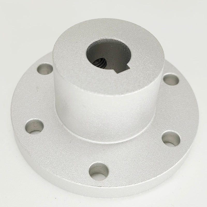 0.47in RC Key Hub Shaft Coupling with Keyway,12mm high Strength Aluminum Alloy omnidirectional Wheel Motor Shaft Coupler (Silver)