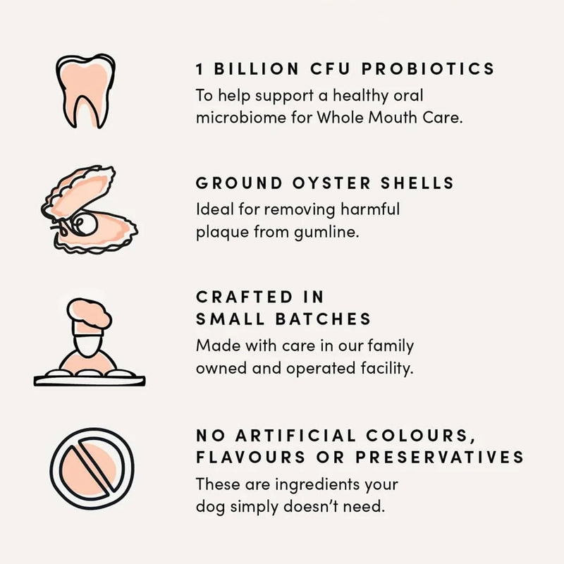 Crumps' Naturals Plaque Busters Advanced - Whole Mouth Care Dental Sticks 9.5oz - PawsPlanet Australia
