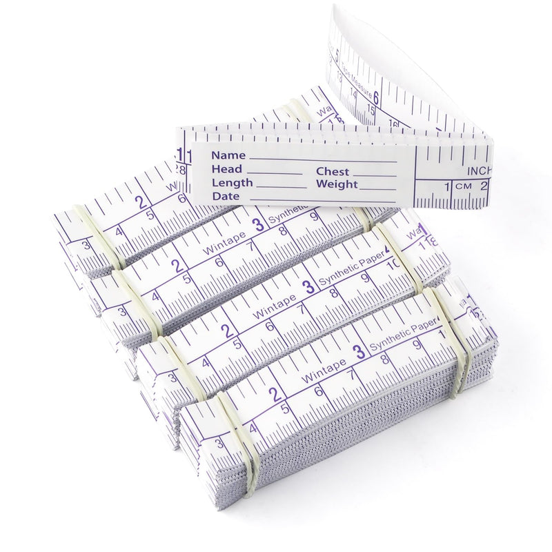 (Pack of 100) 24Inch/60CM Disposable Wound Measuring Rulers | Paper Tape Measure, Educare Measuring Tape, Wound Measurement Tools, Medical Measurement Ruler Paper Ruler-(Pack of 100)