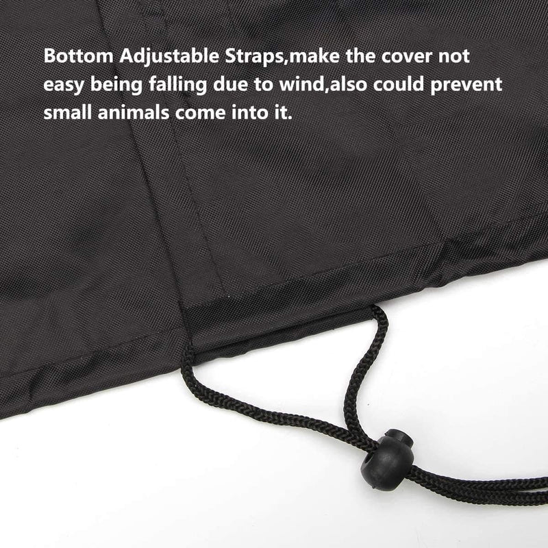 Air Conditioner Cover for Outside Units with Windproof Straps & Reinforced Buckles 420D Heavy Duty Square ac Covers Outdoor Protects HVAC Condenser From Winter Rain Snow Ice Dust Up to 36x36x39 inches 36x36x39inches