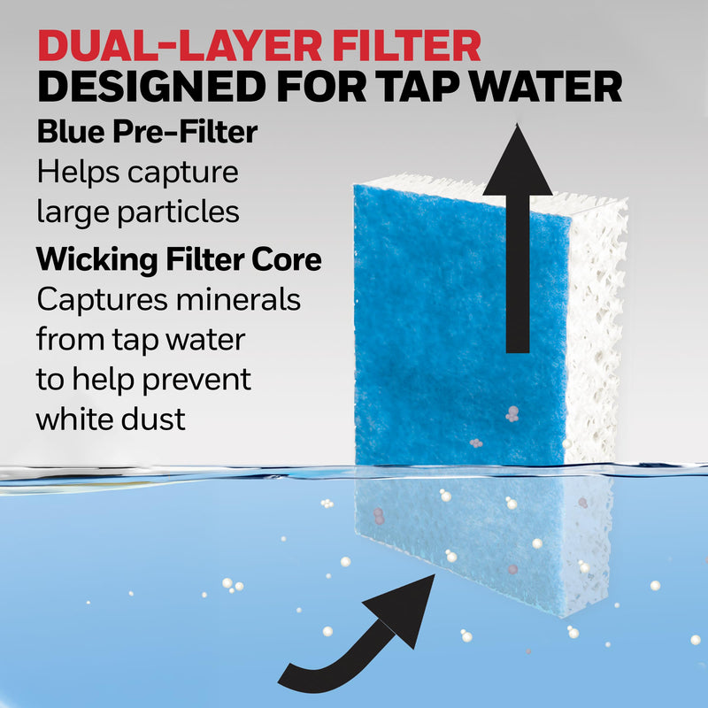 Honeywell HFT600 Replacement Wicking Filter T, Humidifier Filters Replacement, 3 Count 3 Count (Pack of 1) T Filter