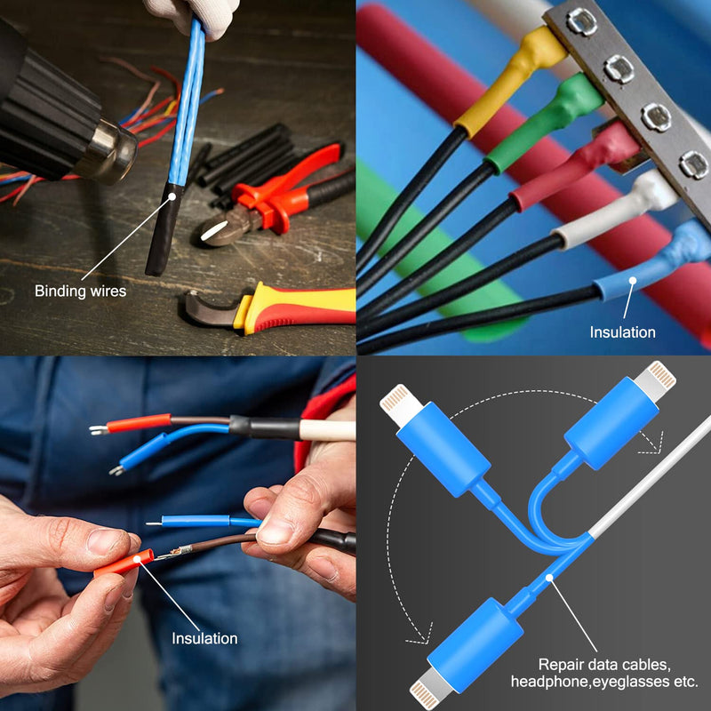 Chanzon 4:1 Ratio 5/32" (4mm) Heat Shrink Tubing - Marine Grade Waterproof Adhesive Lined - 8Ft Roll (2.5M Total Length) Black Polyolefin Sleeving Wrap Shrinking 4 to 1 Ratio 1pcs 4mm (5/32") - 8FT