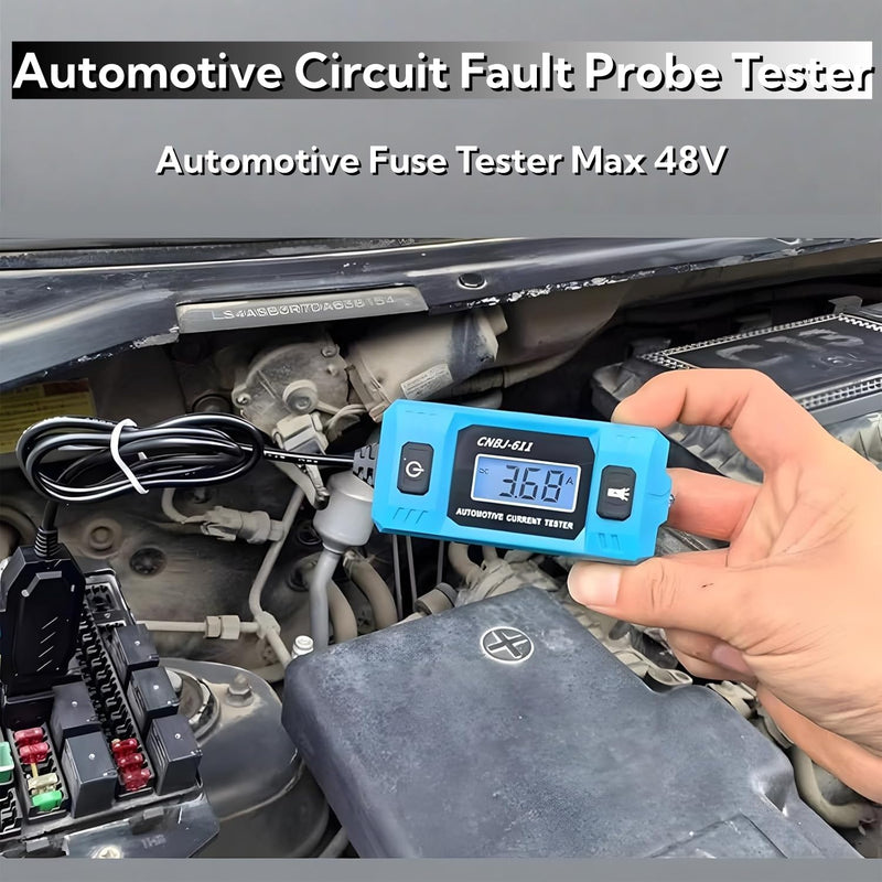 Automotive Circuit Fault Probe Tester, CNBJ-611 Car Circuit Tester, Automotive Fuse Tester Max 48V, Circuit Fault Test Tool, Blade Fuse with Gloves New (2 Sets) 2 Sets